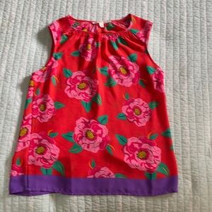 Violet and Claire Floral Print sleeveless blouse